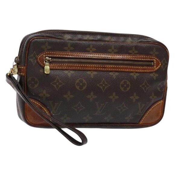 LOUIS VUITTON Monogram Marly Dragonne GM Clutch Bag M51825 LV Auth hk2872 - Picture 1 of 15